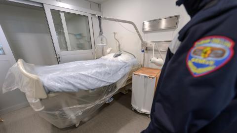 Zelle im Genfer Universitätsspital für die Behandlung Gefangener