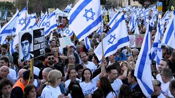 Demonstration in Jerusalem am vergangenem Sonntag