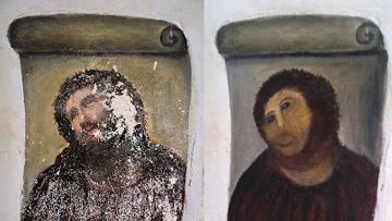 das Werk «Der Schrei des Monchichi» in verschiedenen Stadien