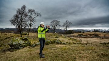 Norge-Mining-Chef Michael Wurmser im April 2024 beim Dorf Helleland in der Gemeinde Eigersund