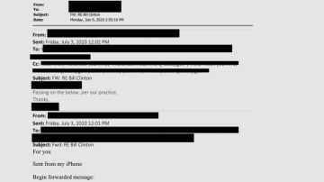 Ausschnitt aus einem Email-Dokument aus freigegebenen Epstein-Akten