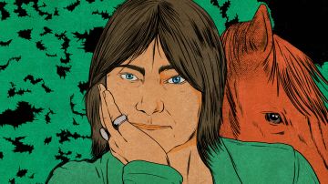gezeichnetes Portrait von Ali Smith