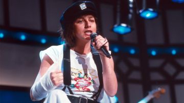 Gianna Nannini in den achtziger Jahren bei einem Auftritt in Deutschland