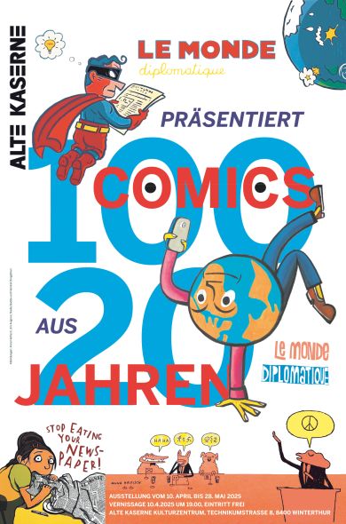 Plakat der Comic-Ausstellung