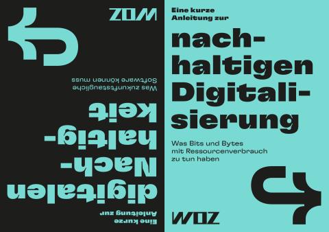 Cover des Ratgebers «nachhaltige Digitalisierung / digitale Nachhaltigkeit»