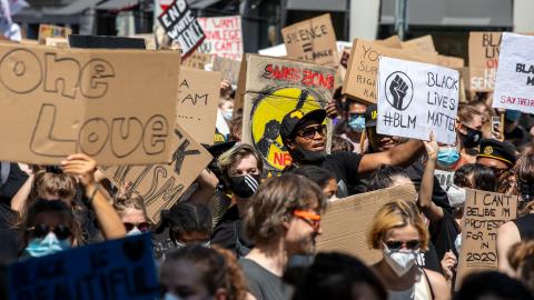 Zürcher Black-Lives-Matter-Demonstration im Juni 2020