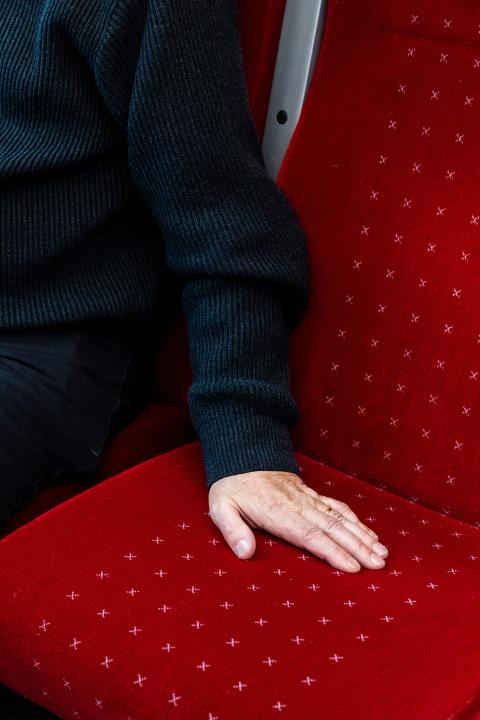 Paul Rechsteiners Hand auf dem Zugsessel