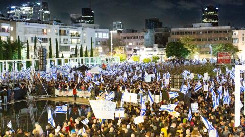 Grossdemonstration in Tel Aviv