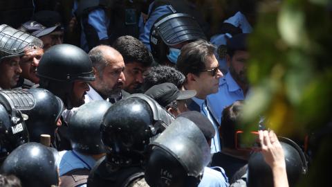 Imran Khan am Tag seiner Freilassung, Islamabad, 12. Mai