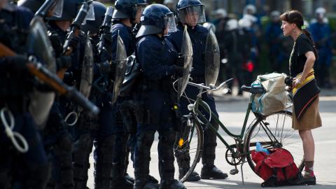 Polizeieinsatz am Zürcher 1. Mai 2011