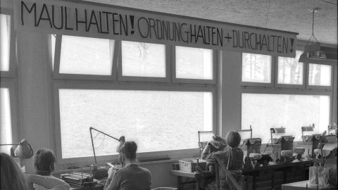 Ein Arbeitsraum im Lärchenheim in Lutzenberg bei Rheineck