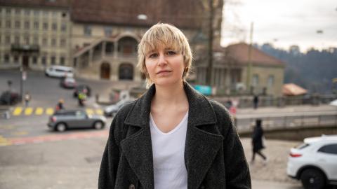 Margot Chauderna, grüne Parlamentarierin in Fribourg