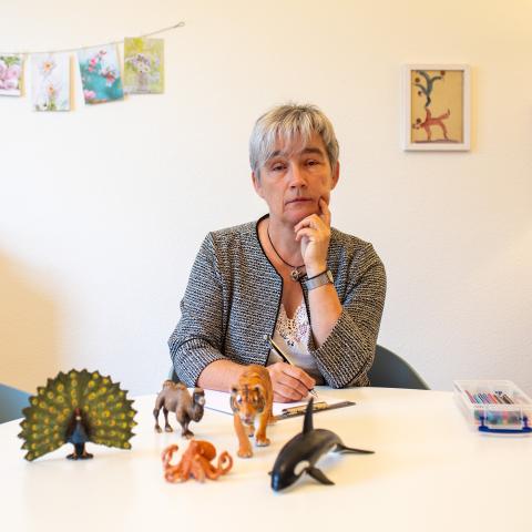 Ursula Fuchs-Egli in ihrer Praxis in Basel
