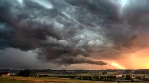 Foto einer Gewitterwolke