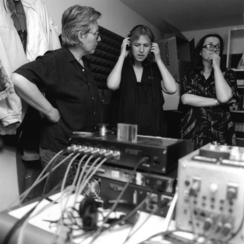 die Band Les Diaboliques mit Irène Schweizer, Maggie Nichols und Joëlle Léandre (1993)