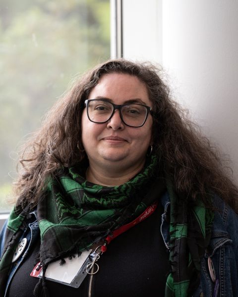 Megan Romer, Kovorsitzende der Democratic Socialists of America (DSA)