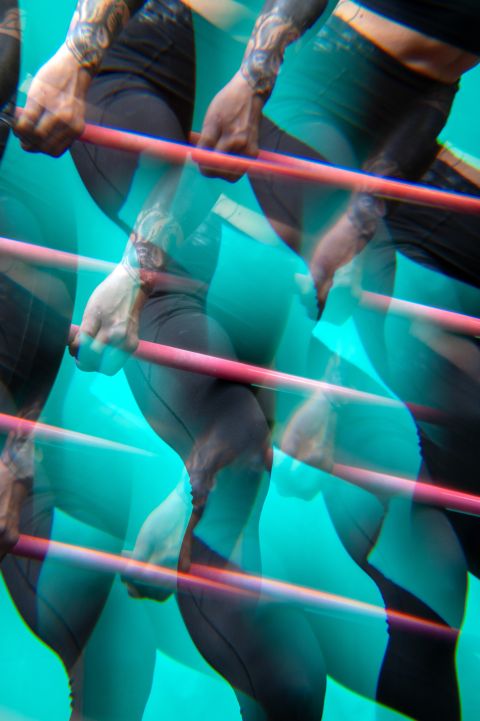 Kaleidoskop-Foto: Desi hebt Langhanteln