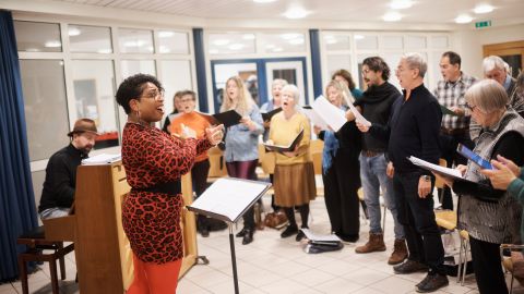 Glarner Weltchor bei der Probe