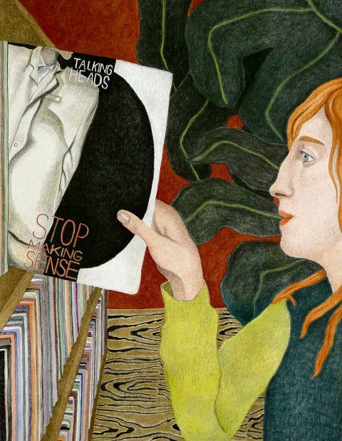 Maeve van Klaveren, Feel It, 2024, Aquarellfarben, Pastellfarben, Pastellstifte und Zeichenkohle auf Papier, 65 × 50 cm