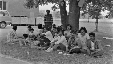 Hungerstreik von Tamilen im Flüchtlingszentrum Roggwil im Juli 1985