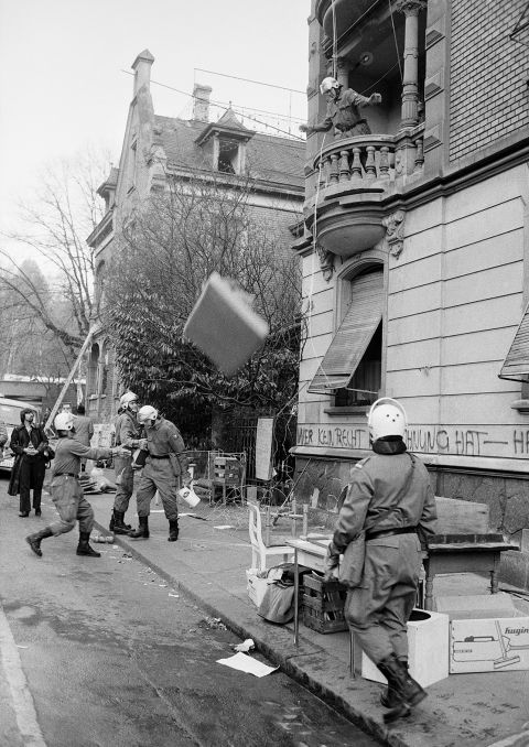 Räumung in der Venedigstrasse am 14. April 1971
