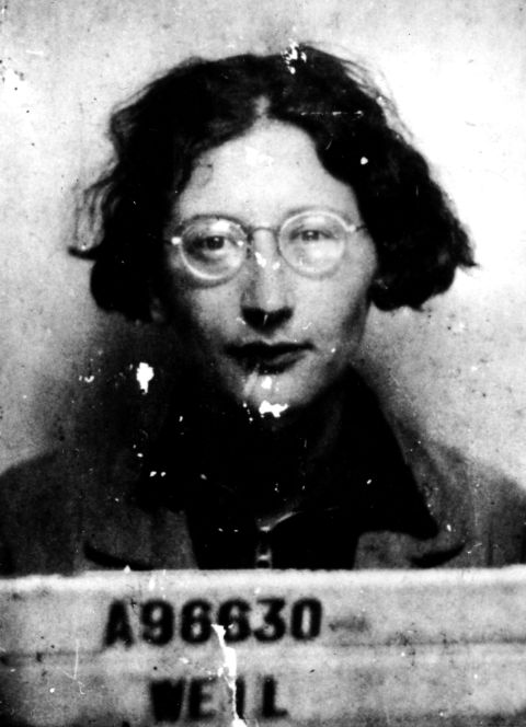 Simone Weil auf einem Personalfoto