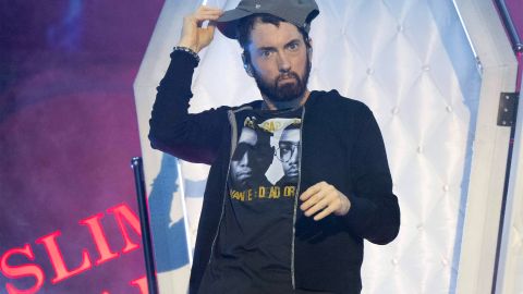 US-Rapper Eminem bei einem Konzert in Austin, Texas