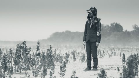 Gruff Rhys mit Trappermütze