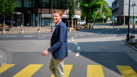 Andreas Lustenberger unterwegs in Baar
