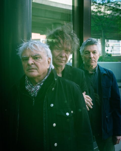 Bandfoto von The Young Gods mit Cesare Pizzi, Franz Treichler und Bernard Trontin