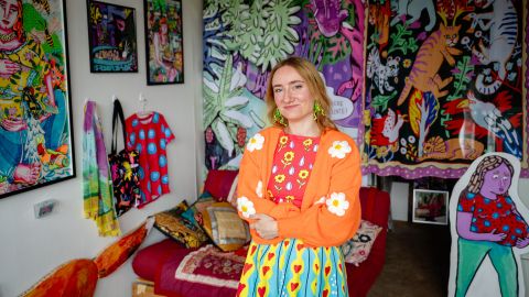 Wanda Dufner in ihrem Atelier in Lenzburg