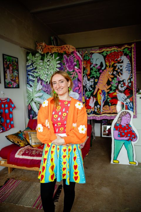 Wanda Dufner in ihrem Atelier in Lenzburg