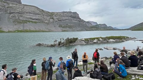 Foto eines Bergsees