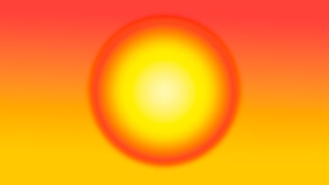 Illustration: eine abstrakte Darstellung einer Sonne