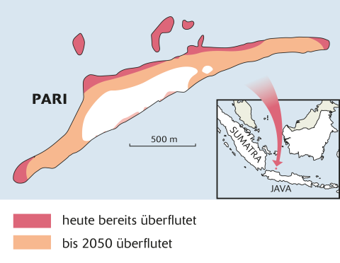 Karte der Insel Pari