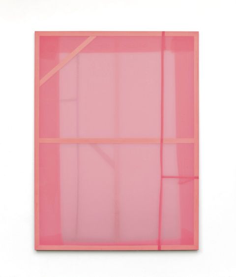 Franziska Reinbothe, ohne Titel, 2020, Chiffon, Garn, 200 x 150 x 4 cm