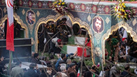 Beerdigungsprozession in Teheran am 14. Januar