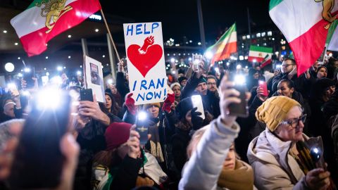 Demonstration von Iraner:innen in Zürich am 13. Januar