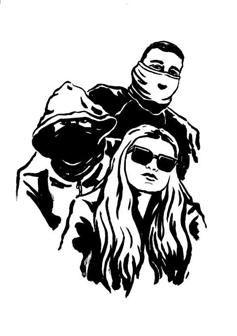 Illustration: Portrait von José Martín, Manuel Díaz und Carmen López