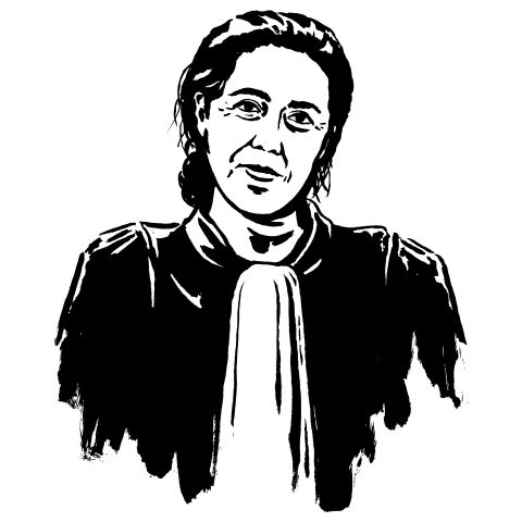 Illustration: Portrait von Selma Benkhelifa