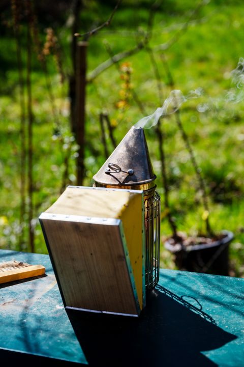 ein Smoker mit Blasbalg