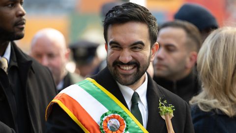 Zohran Mamdani bei der St.-Patrick’s-Day-Parade