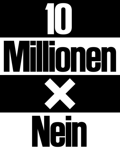 Grafik «10 Millionen × Nein»