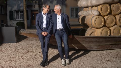 Andreas Gnädinger (SVP) und Martin Egger (FDP)