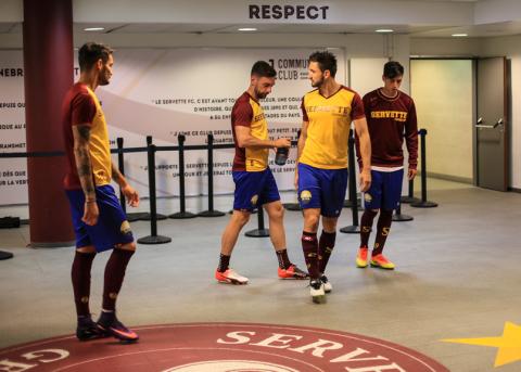 Impression des Spiels Servette Genf gegen den FC Aarau im Stade de Genève