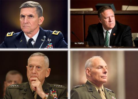 Mike Flynn, Mike Pompeo, James Mattis, John Kelly