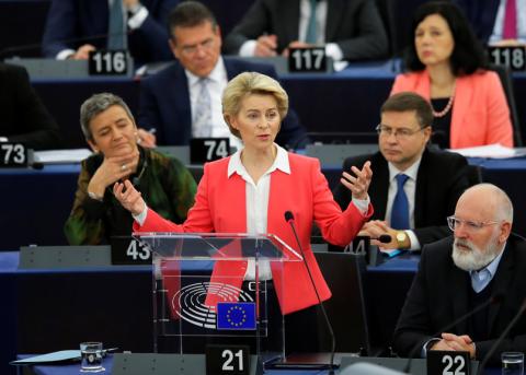 Ursula von der Leyen vor dem Europäischen Rat in Strassburg