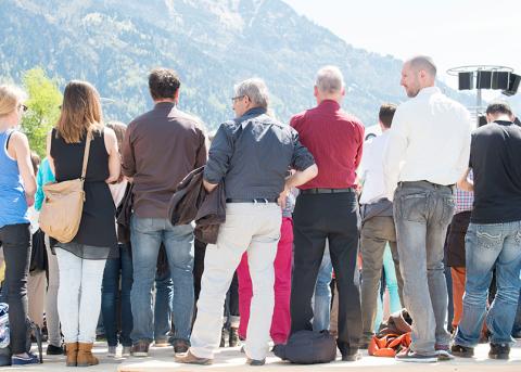 Personen an der Glarner Landsgemeinde, 2013