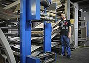 Noah Schamberger, Zeitungsdrucker bei der NZZ Print.