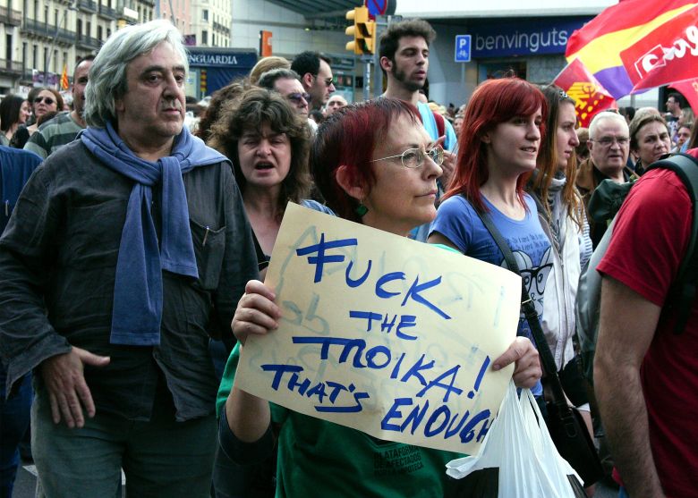 Demonstration der Bewegung der «Empörten»